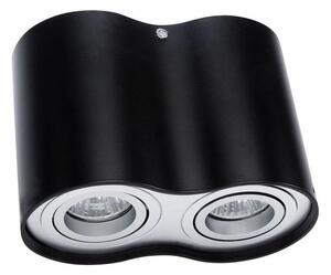 Spot TUBA 2xGU10/50W/230V negru