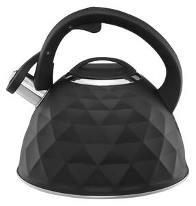 Ceainic inox 2.5L(3L), negru, Diamond