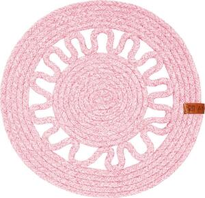 Suport farfurie 35cm, roz, Boho