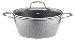 Oala cu capac 24cm, 3.7L, invelis Qualum Basic, Bubble