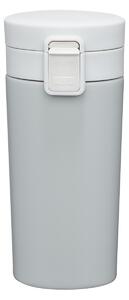 Cana termos 350ml, buton de siguranta, gri, Gris