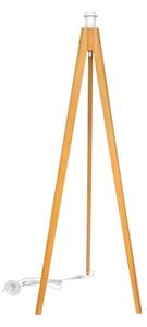 Lampadar HELEN 1xE27/15W/230V crem/auriu/stejar