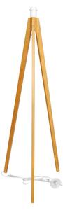Lampadar HELEN 1xE27/15W/230V crem/auriu/stejar