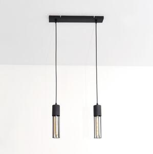 Lustră pe cablu MELODY 2xE27/15W/230V negru