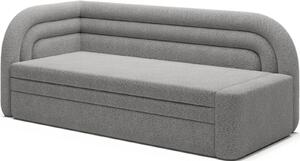 Canapea lemn masiv Filo Extensibila cu Depozitare Personalizabila - Stânga, Gri Royal