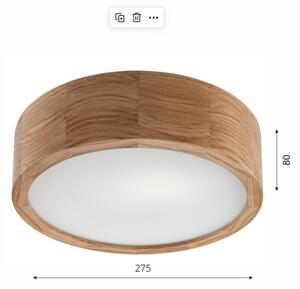 Plafonieră LED Brilagi CARVALHO 1xE27/60W/230V stejar d. 27,5 cm