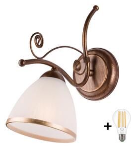 Aplică LED Brilagi ANTICO 1xE27/60W/230V bronz patină