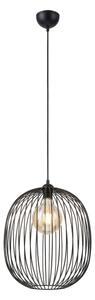 Lustră suspendată pe cablu DESTELLO, 1xE27/15W/230V, diam. 32 cm, negru