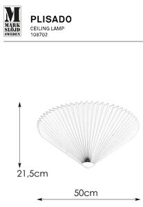 Plafonieră Markslöjd 108702 PLISADO 3xE14/40W/230V d. 50 cm alb