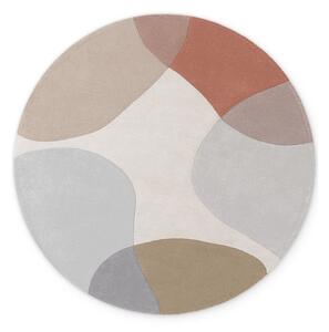 Covor bej țesut manual rotund din lână ø 160 cm Hackney Clarissa – Ted Baker