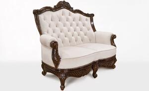 Canapea lemn masiv Piero Piele Naturala 2/3 locuri - 160x80x120cm