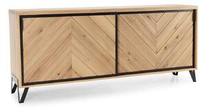 Comodă lemn masiv Relief Multiple Dimensiuni - 95 x 50 x 183 cm