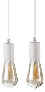 Lustră pe cablu CORTINA 2xE27/15W/230V + 2xG9/5W/230V alb/stejar