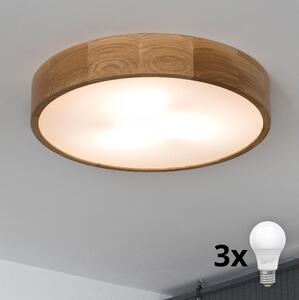 Plafonieră LED Brilagi CARVALHO 3xE27/60W/230V stejar d. 47,5 cm