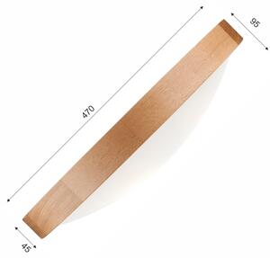 Brilagi-LED RGBW Plafonieră dimabilă CARVALHO SLIM 3xE27/9W/230V Wi-Fi stejar, diametru 47 cm