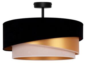 Lustră aplicată Duolla KOBO 1xE27/15W/230V d. 45 cm negru/auriu/crem