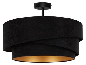 Lustră aplicată Duolla KOBO 1xE27/15W/230V d. 45 cm negru