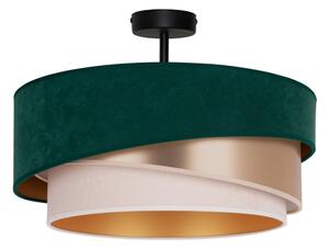Lustră aplicată Duolla KOBO 1xE27/15W/230V d. 45 cm verde/auriu/crem