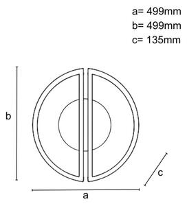 Plafonieră LED dimabilă LED/75W/230V 3000-6500K + telecomandă