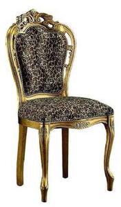 Scaun lemn masiv clasic Imperial cu Spătar Tapițat, 49 × 57 × 102 cm - Nuc