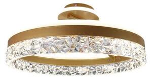 Lustră LED dimabilă aplicată LED/86W/230V 3000-6500K auriu + telecomandă