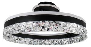 Lustră LED dimabilă aplicată LED/86W/230V 3000-6500K negru + telecomandă