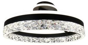 Lustră LED dimabilă aplicată LED/86W/230V 3000-6500K negru + telecomandă