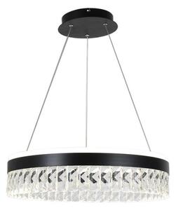 Lustră LED dimabilă pe cablu LED/90W/230V 3000-6500K negru + telecomandă