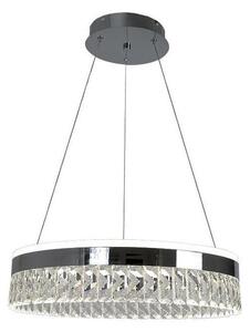 Lustră LED dimabilă pe cablu LED/90W/230V 3000-6500K crom + telecomandă