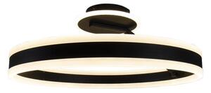 Lustră LED dimabilă aplicată LED/86W/230V 3000-6500K negru + telecomandă