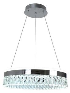 Lustră LED dimabilă pe cablu LED/90W/230V 3000-6500K crom + telecomandă