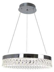 Lustră LED dimabilă pe cablu LED/90W/230V 3000-6500K crom + telecomandă