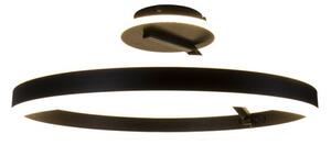 Lustră LED dimabilă aplicată LED/86W/230V 3000-6500K negru + telecomandă