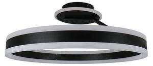 Lustră LED dimabilă aplicată LED/86W/230V 3000-6500K negru + telecomandă