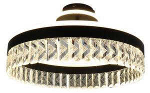 Lustră LED dimabilă aplicată LED/75W/230V 3000-6500K negru + telecomandă