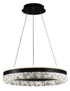 Lustră LED dimabilă pe cablu LED/80W/230V 3000-6500K negru + telecomandă