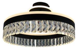 Lustră LED dimabilă aplicată LED/75W/230V 3000-6500K negru + telecomandă