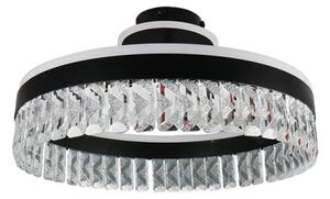 Lustră LED dimabilă aplicată LED/75W/230V 3000-6500K negru + telecomandă