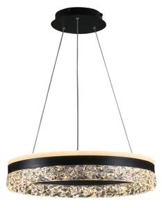 Lustră LED dimabilă pe cablu LED/80W/230V 3000-6500K negru + telecomandă
