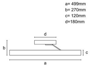 Lustră LED dimabilă aplicată LED/75W/230V 3000-6500K crom + telecomandă