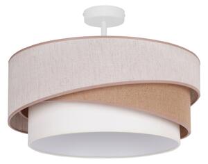 Lustră aplicată Duolla KOBO 1xE27/15W/230V d. 45 cm bej/maro/alb