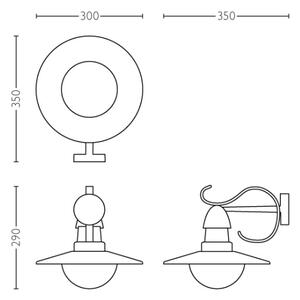 Philips 01816/30/PN - Corp de iluminat exterior MYGARDEN TOPIARY 1xE27/60W/230V