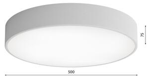 Plafonieră CLEO 4xE27/24W/230V d. 50 cm gri