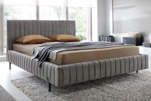 Pat lemn masiv Tapițat Plix cu Ladă Depozitare Personalizabil 140/160/180 x 200 cm - Nube 05, 140 x 200 cm