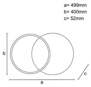 Plafonieră LED dimabilă LED/60W/230V 3000-6500K + telecomandă