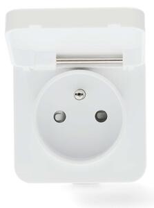 Priză inteligentă Nedis WIFIPO130EWT 3680W/230V/ tip E/16A Wi-Fi Tuya IP44