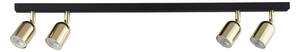 Spot LED TOP 4xGU10/10W/230V negru/auriu