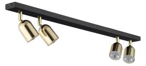 Spot LED TOP 4xGU10/10W/230V negru/auriu