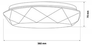 Plafonieră LED dimabilă GALAXY LED/48W/230V 3000-6000K IP44 + telecomandă