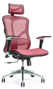 Scaun lemn masiv de birou ErgoFlex - Rosu